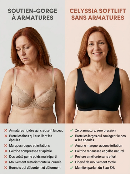 Soutien-gorge SoftLift™ | Bande GelFlex™, décolleté en V, sans armature