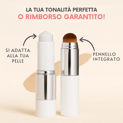 Fondotinta 2-in-1 con pennello integrato