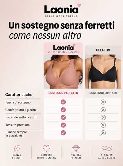 Laonia – Reggiseno Senza Ferretti Invisibile Sotto i Vestiti