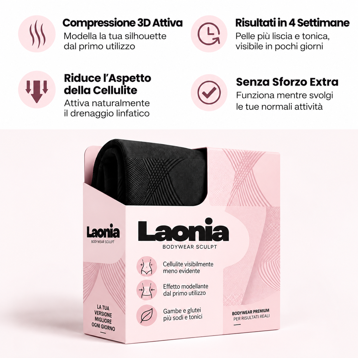 Laonia – Leggings 3D Anticellulite e Modellanti