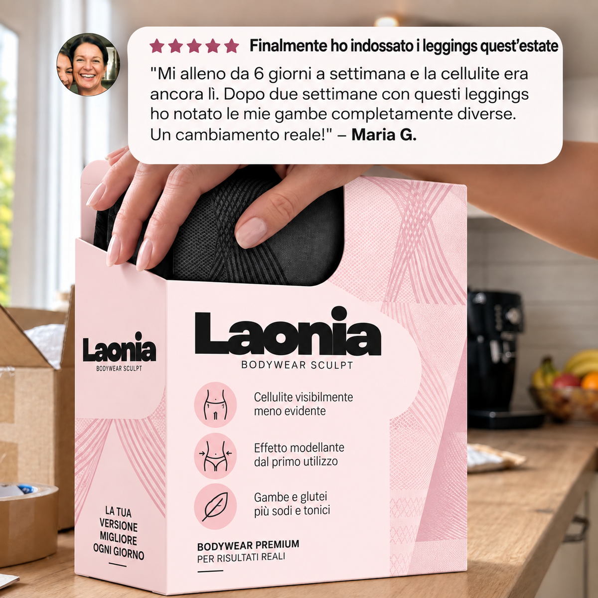 Laonia – Leggings 3D Anticellulite e Modellanti