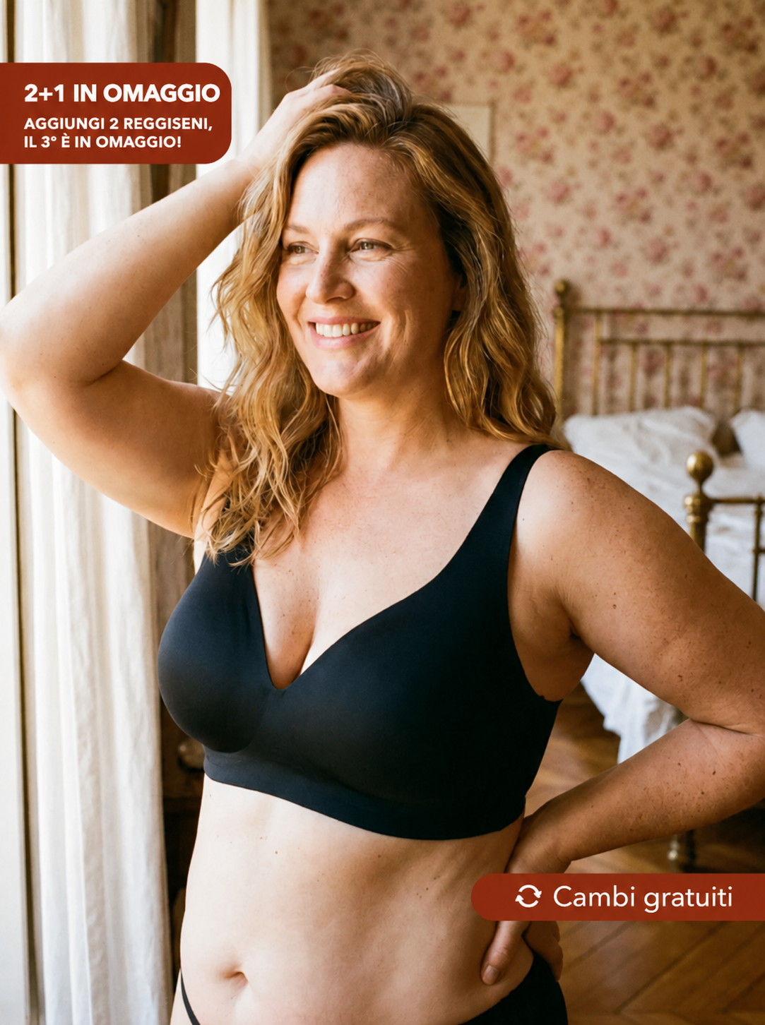 Reggiseno Modellante Laonia SoftLift™ | Scollo a V, Senza Ferretti