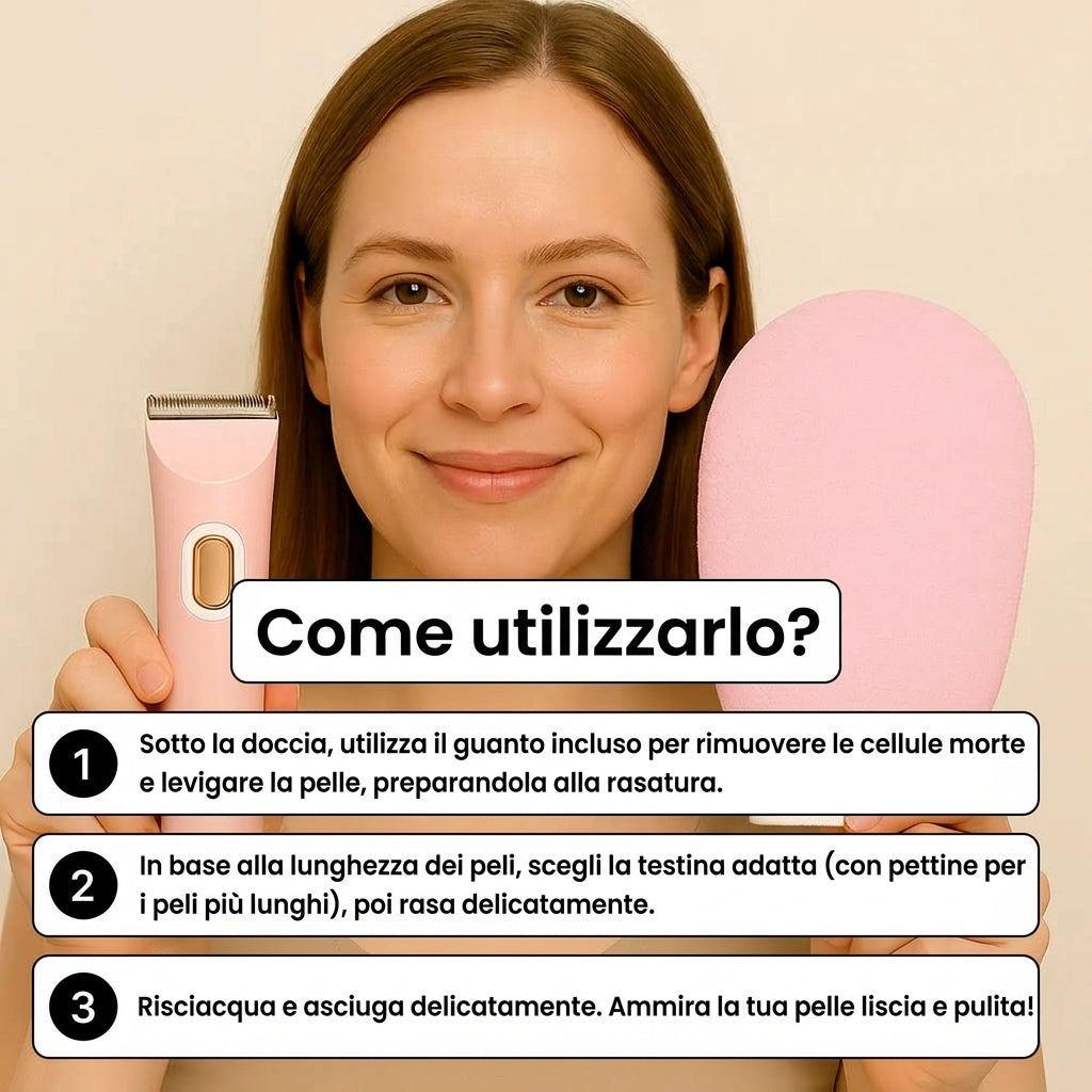 Rasoio Lushia® – La soluzione delicata per tutte le zone sensibili