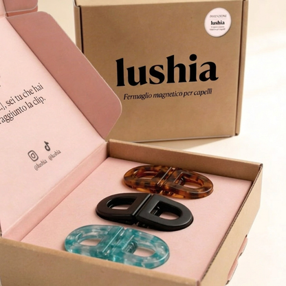 Lushia - Pinza magnetica per capelli