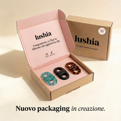 Lushia - Pinza magnetica per capelli