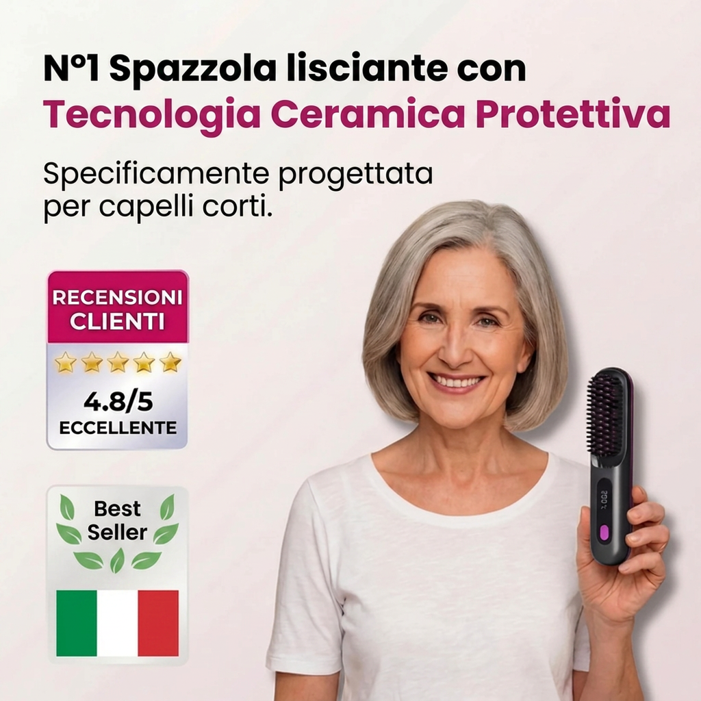 Spazzola styling per capelli corti