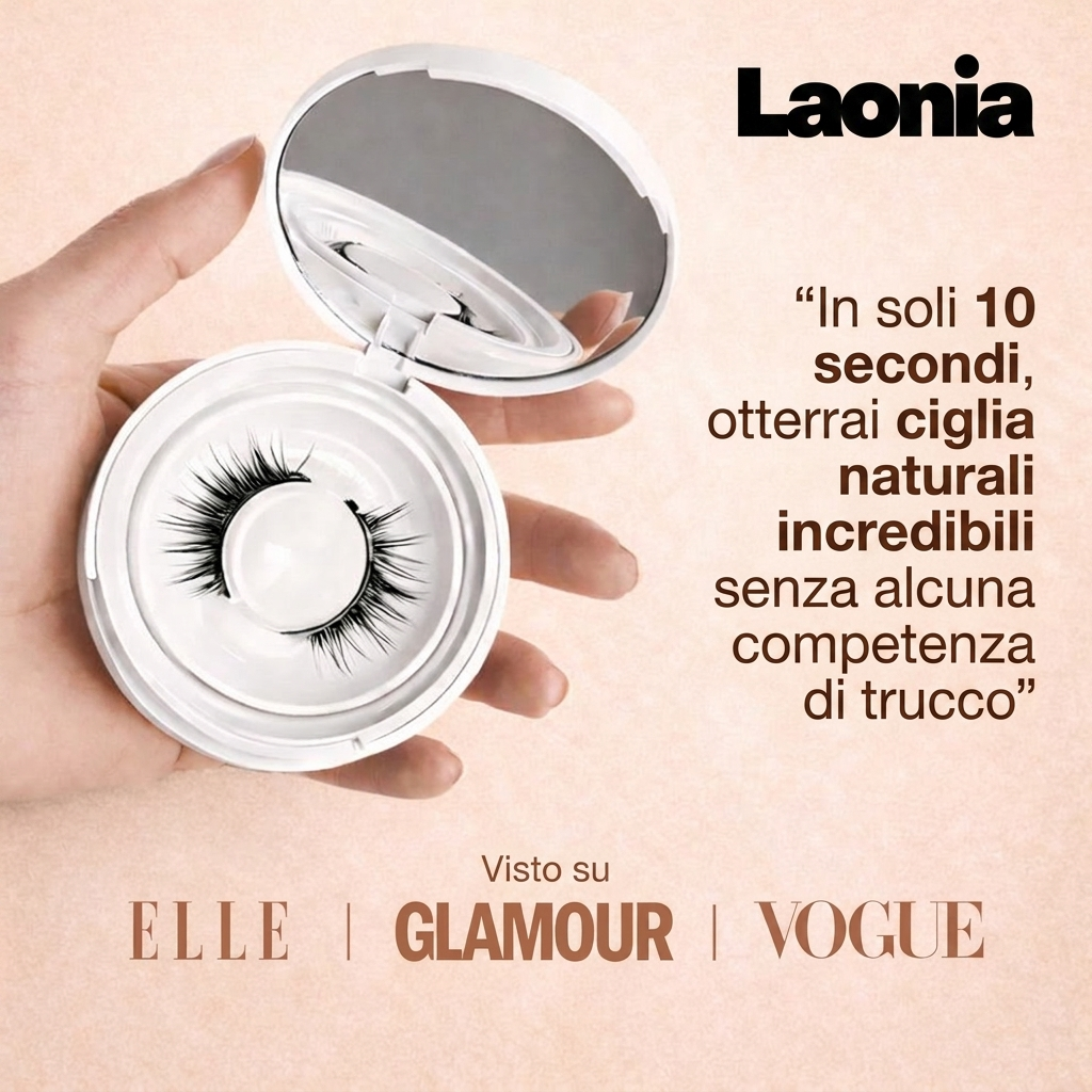 Ciglia magnetiche Laonia™ senza colla