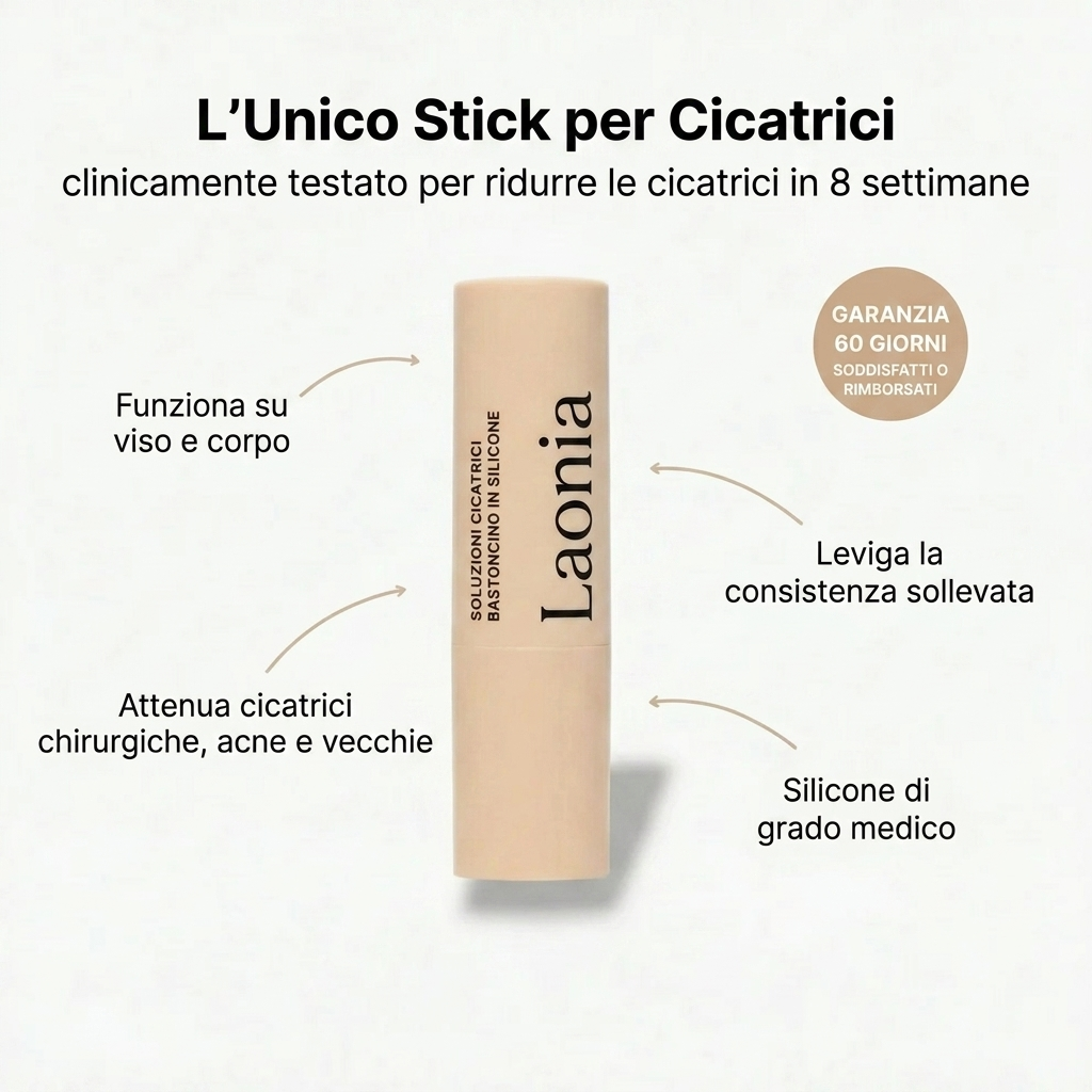 Stick Riparatore di Cicatrici con Silicone Medicale – Leviga e Riduce i Segni Visibili